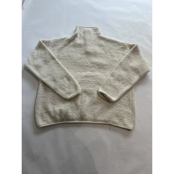 Skims Cozy Knit Sherpa Pullover in Bone - Picture 2 of 3